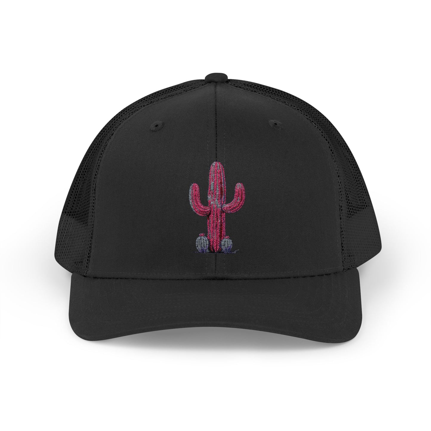 "Ms. Pink Nopal" - EMBROIDERED Snapback Trucker Cap - Lady