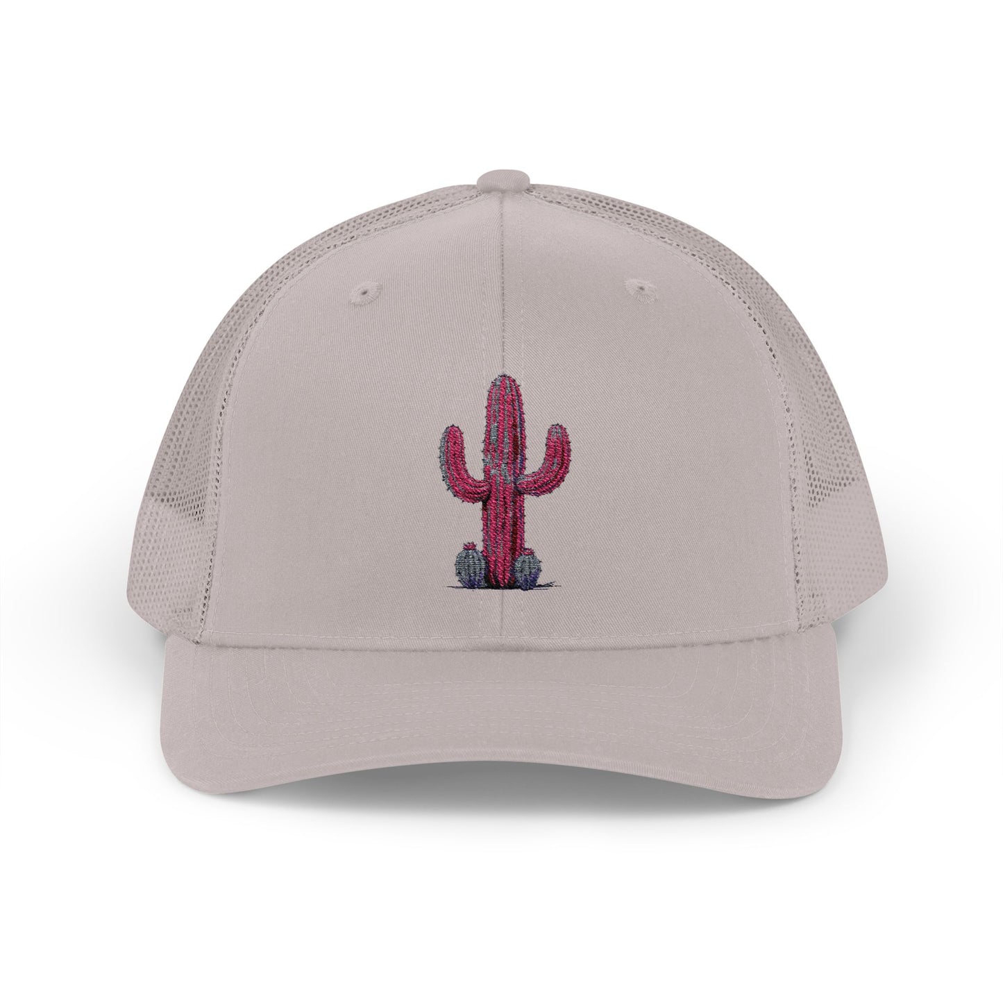 "Ms. Pink Nopal" - EMBROIDERED Snapback Trucker Cap - Lady
