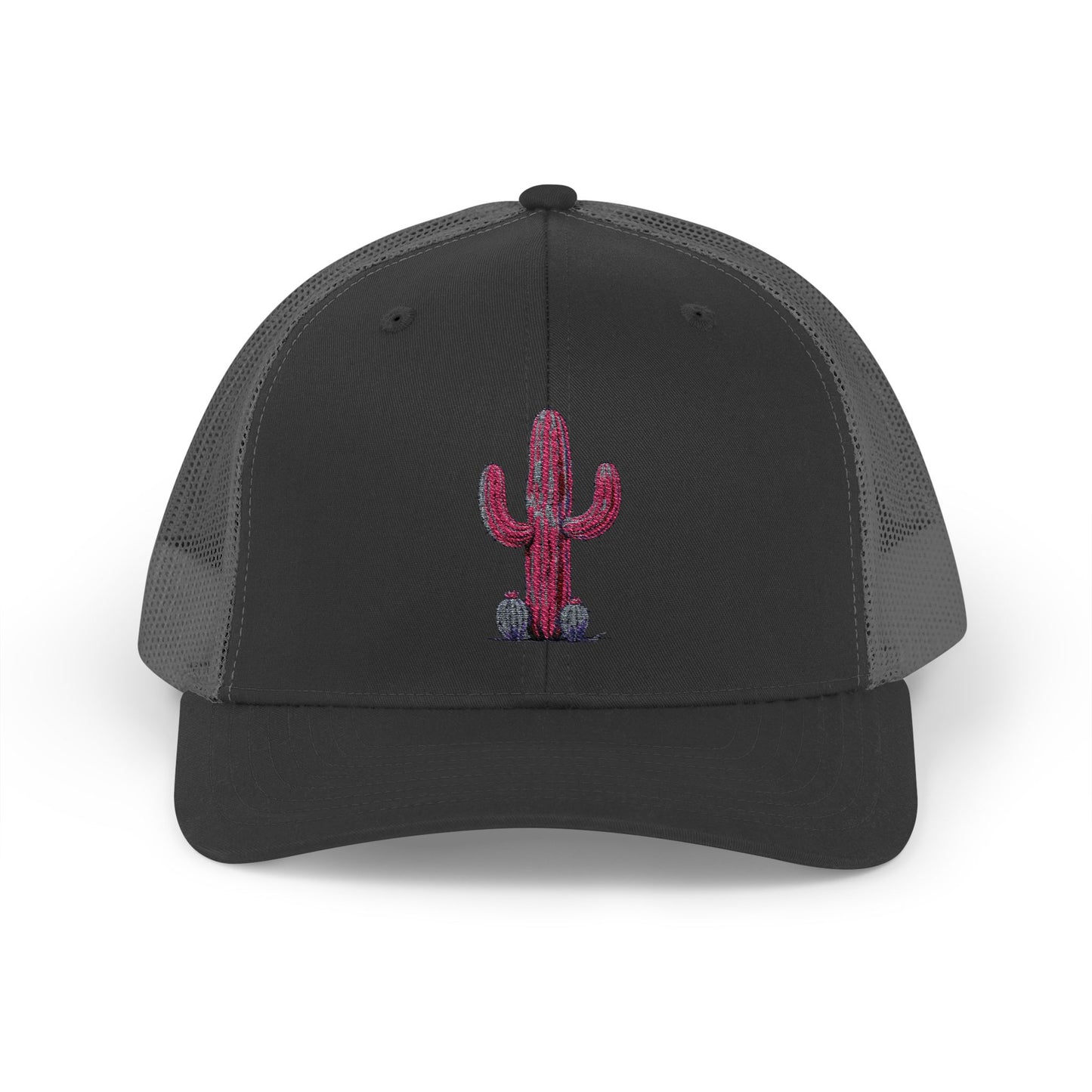 "Ms. Pink Nopal" - EMBROIDERED Snapback Trucker Cap - Lady
