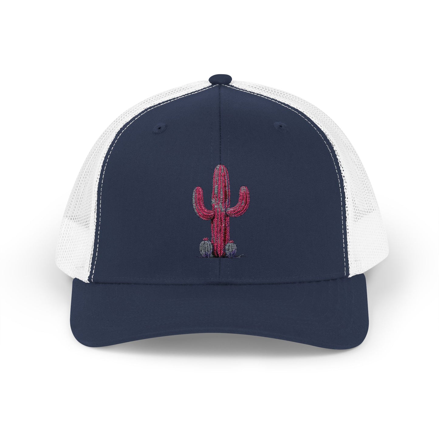 "Ms. Pink Nopal" - EMBROIDERED Snapback Trucker Cap - Lady