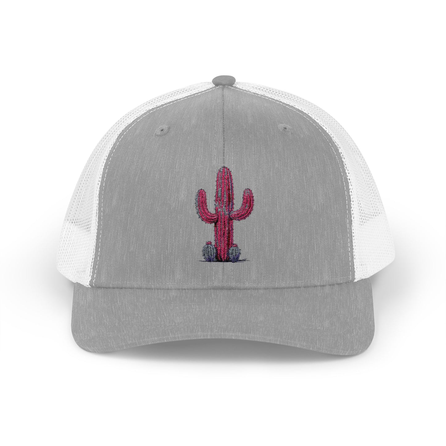 "Ms. Pink Nopal" - EMBROIDERED Snapback Trucker Cap - Lady