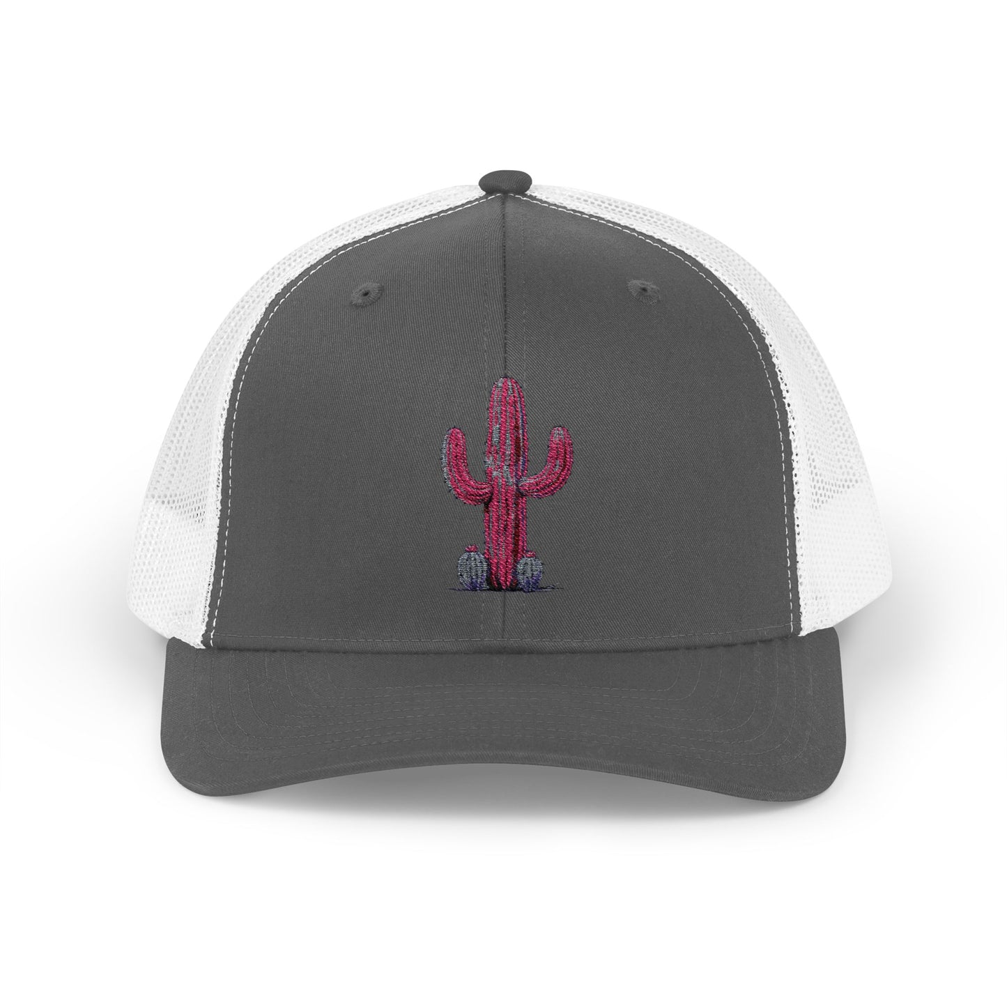 "Ms. Pink Nopal" - EMBROIDERED Snapback Trucker Cap - Lady