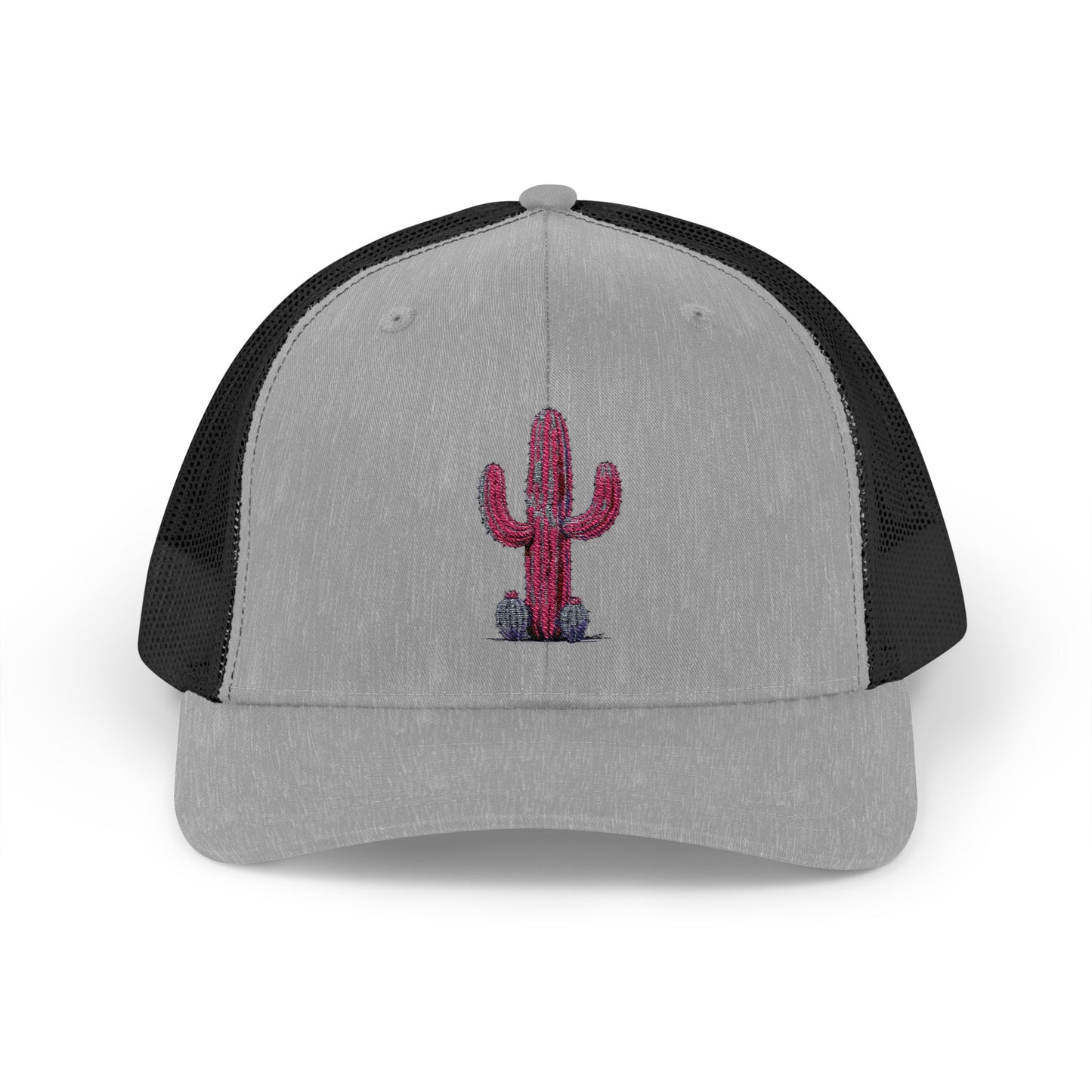 "Ms. Pink Nopal" - EMBROIDERED Snapback Trucker Cap - Lady