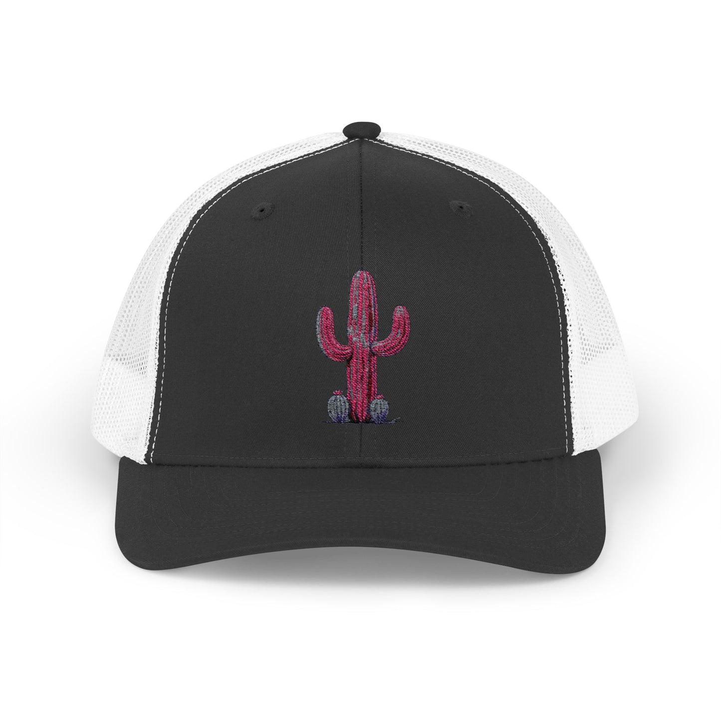"Ms. Pink Nopal" - EMBROIDERED Snapback Trucker Cap - Lady