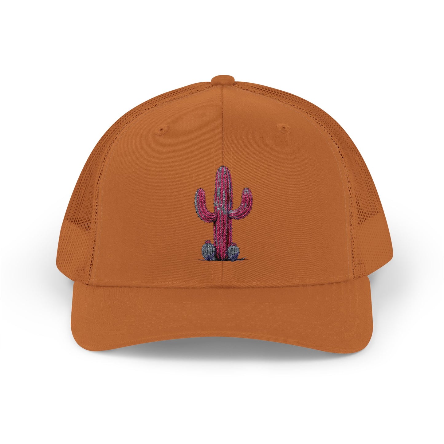 "Ms. Pink Nopal" - EMBROIDERED Snapback Trucker Cap - Lady
