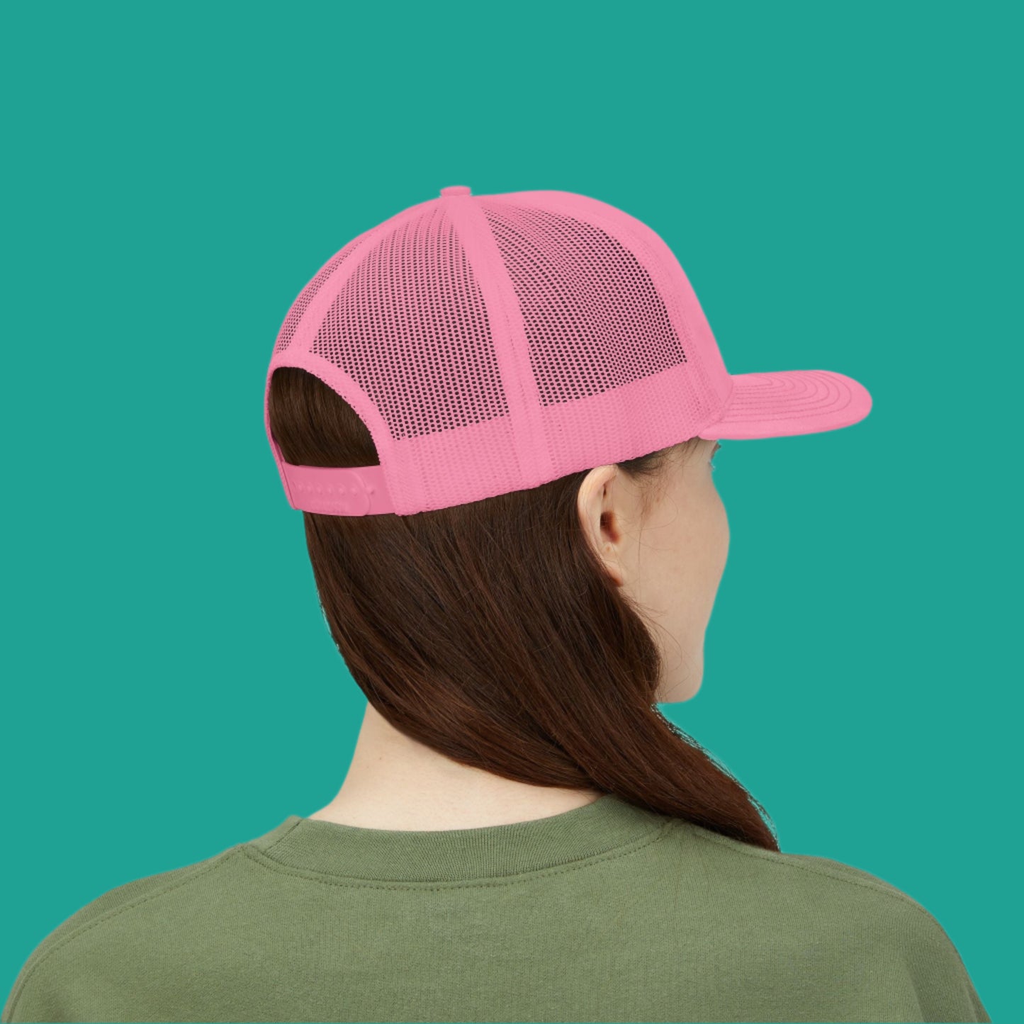 "Ms. Pink Nopal" - EMBROIDERED Snapback Trucker Cap - Lady