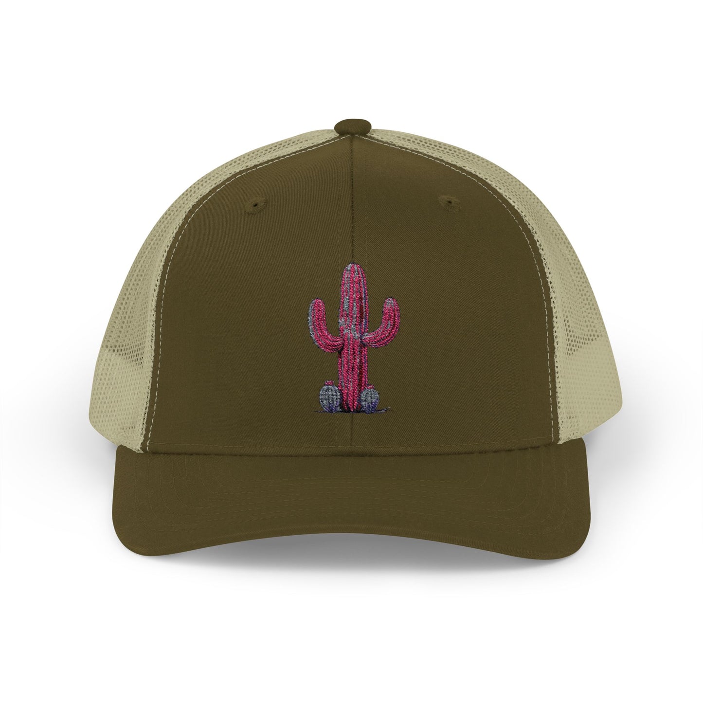 "Ms. Pink Nopal" - EMBROIDERED Snapback Trucker Cap - Lady
