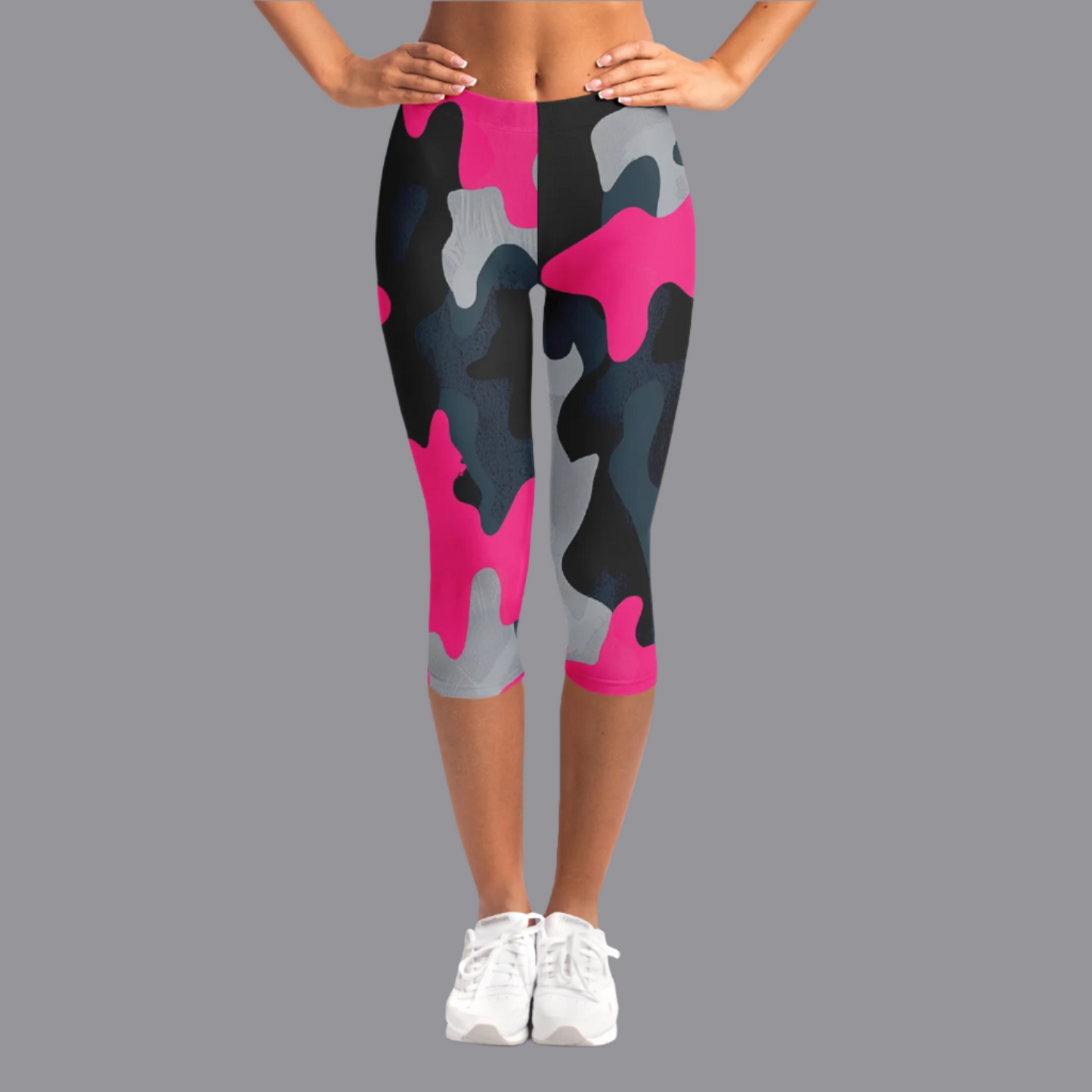 "Camuflaje Rosa" - Lady Capri Leggings