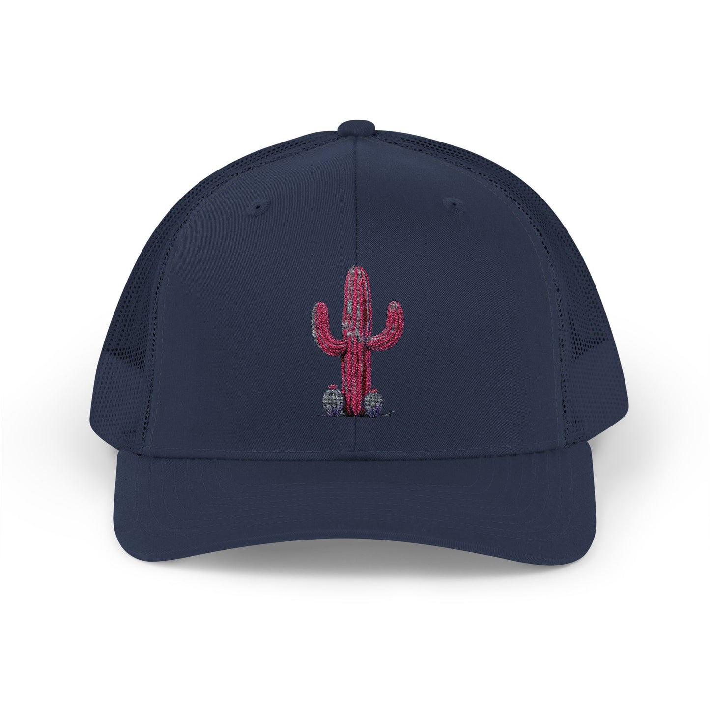 "Ms. Pink Nopal" - EMBROIDERED Snapback Trucker Cap - Lady