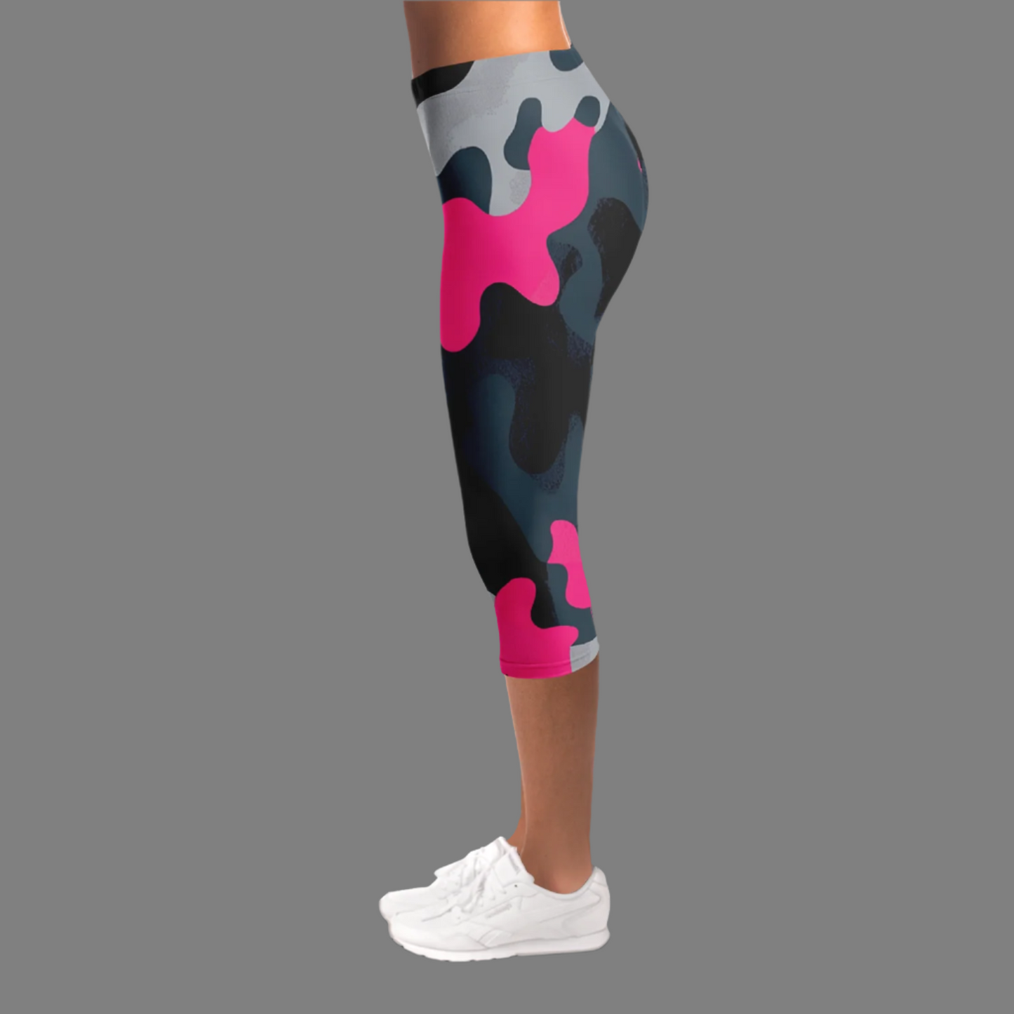 "Camuflaje Rosa" - Lady Capri Leggings