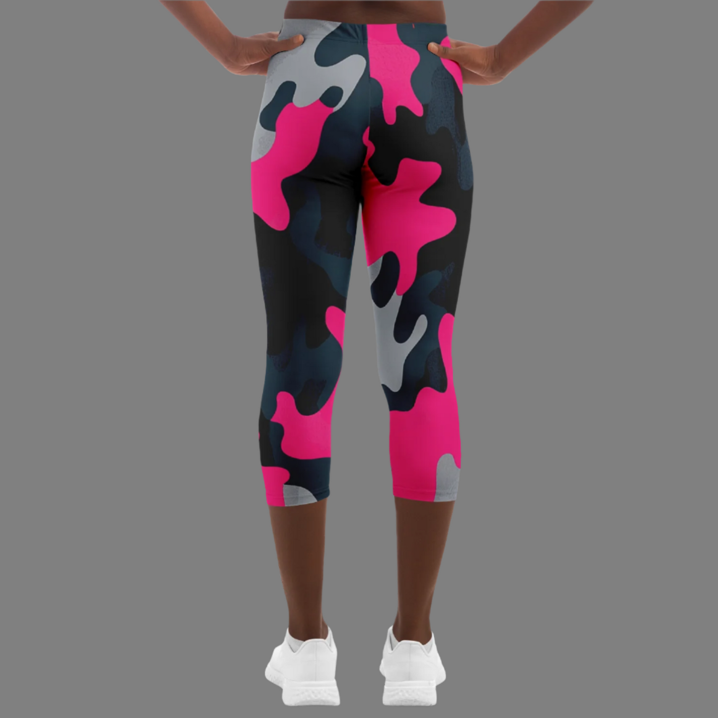 "Camuflaje Rosa" - Lady Capri Leggings