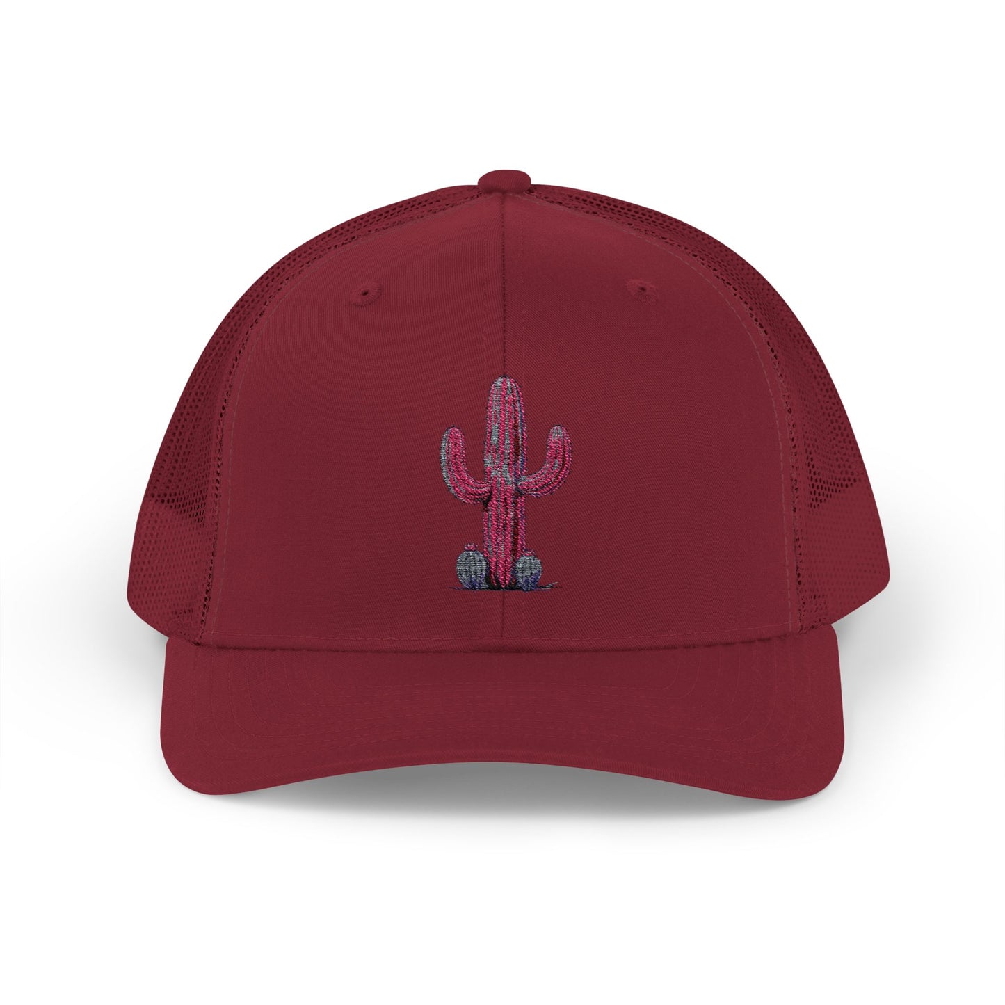 "Ms. Pink Nopal" - EMBROIDERED Snapback Trucker Cap - Lady