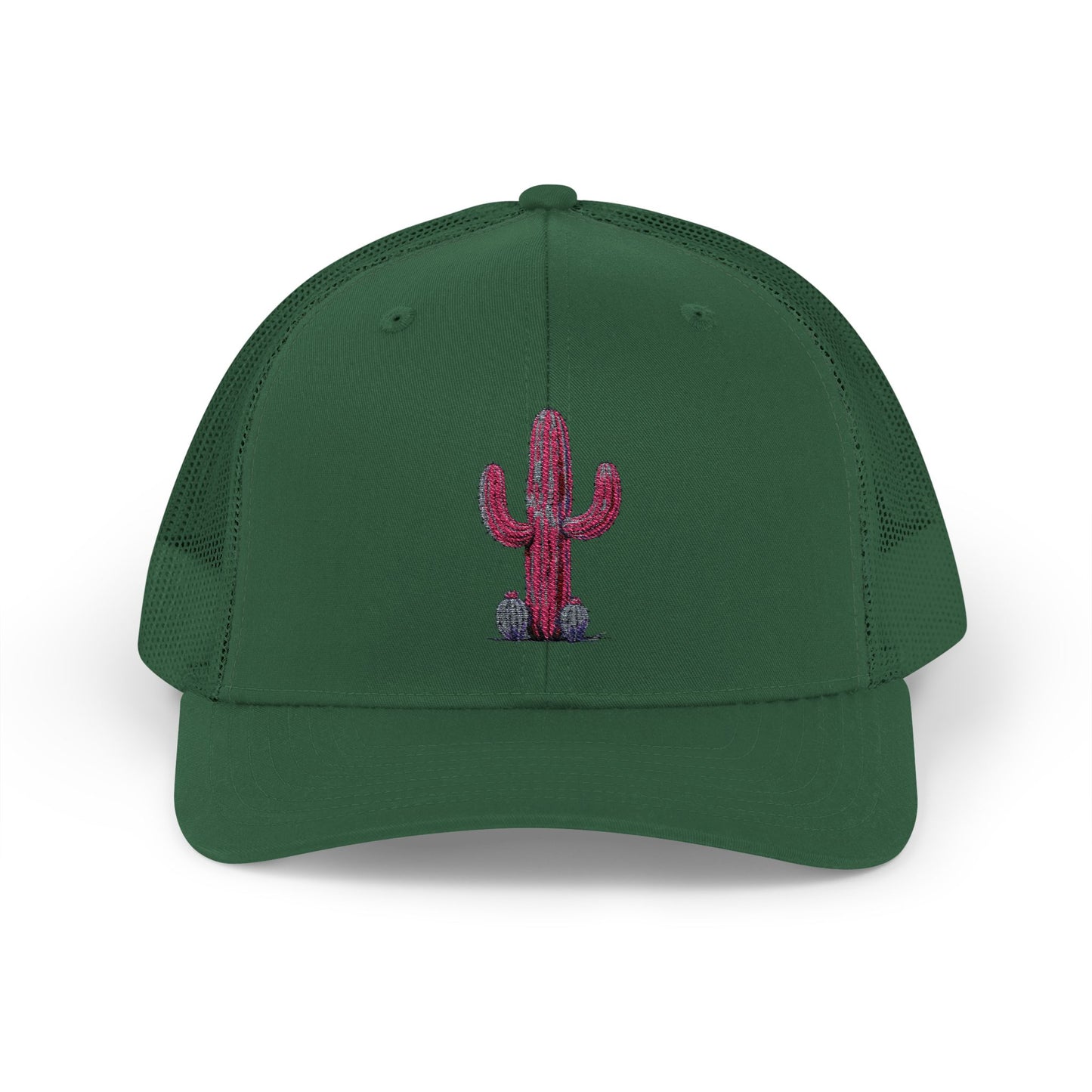 "Ms. Pink Nopal" - EMBROIDERED Snapback Trucker Cap - Lady