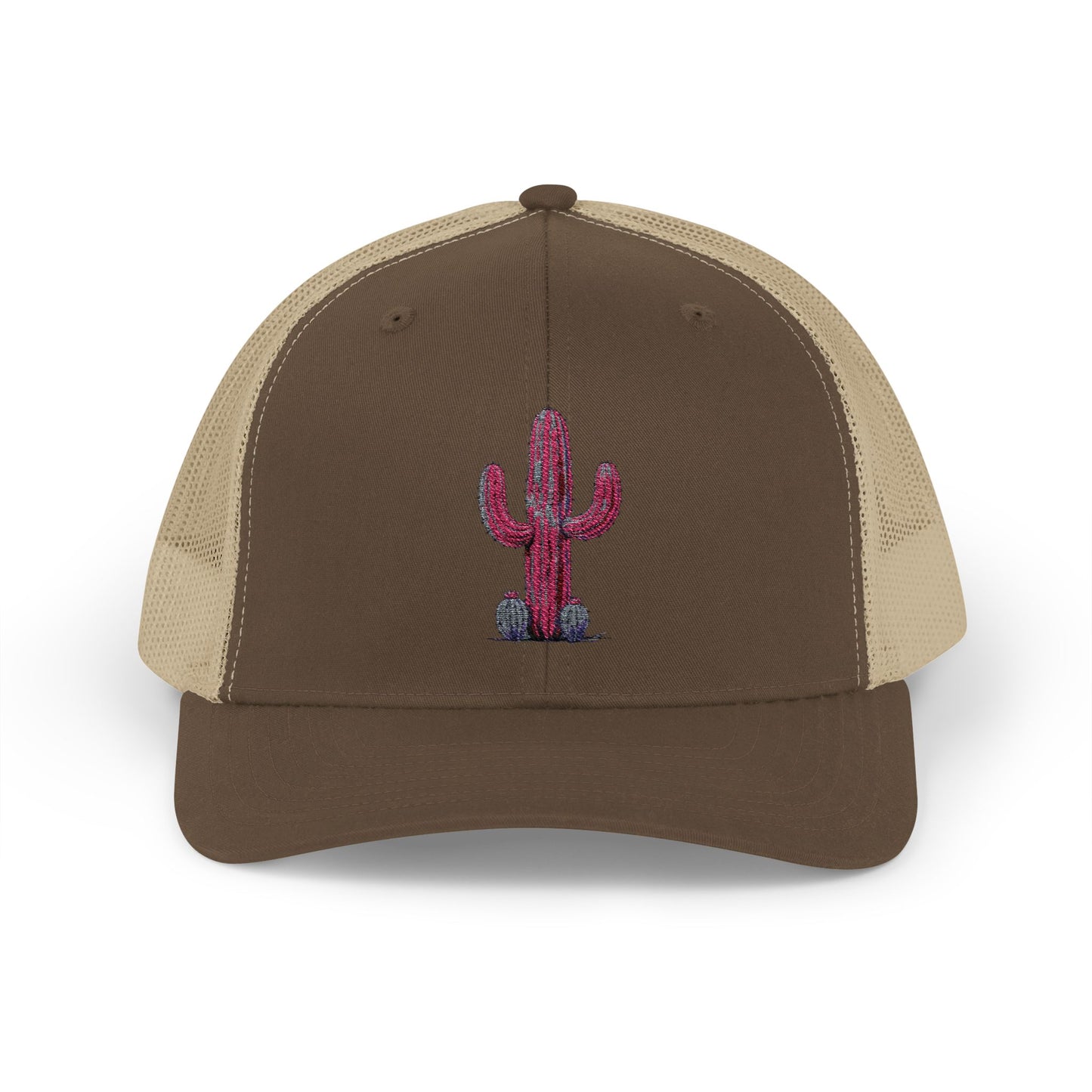 "Ms. Pink Nopal" - EMBROIDERED Snapback Trucker Cap - Lady