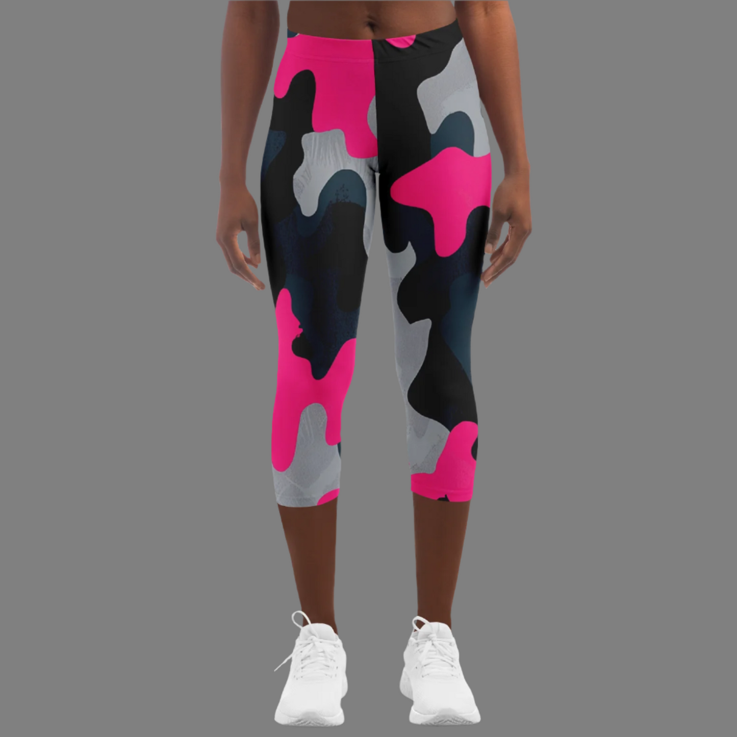 "Camuflaje Rosa" - Lady Capri Leggings