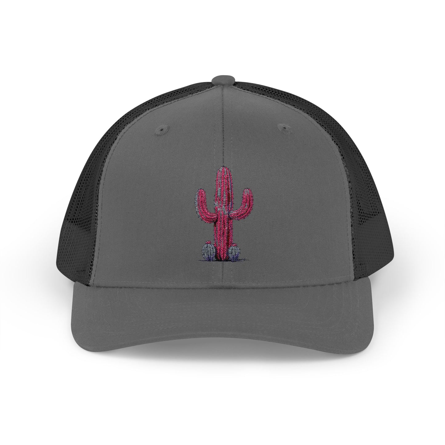 "Ms. Pink Nopal" - EMBROIDERED Snapback Trucker Cap - Lady