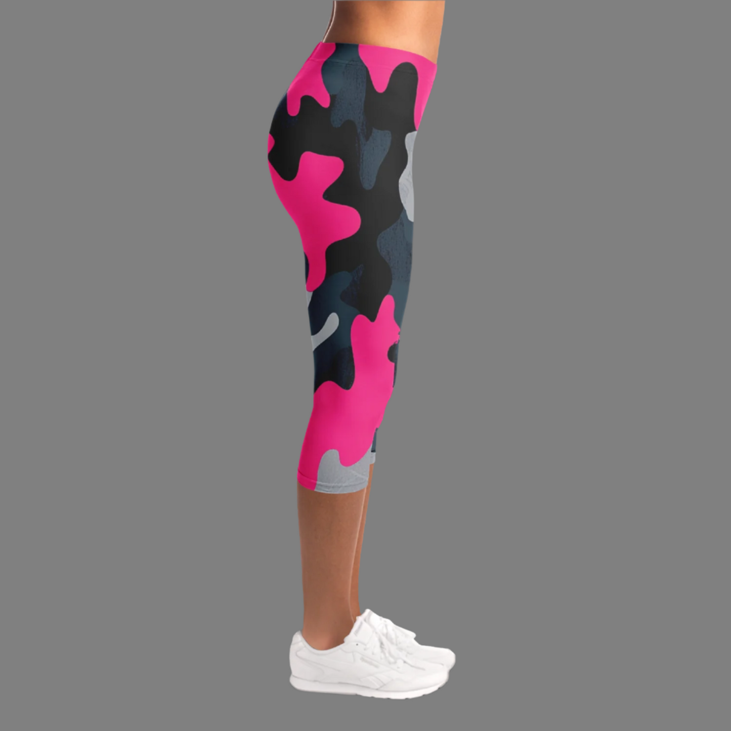 "Camuflaje Rosa" - Lady Capri Leggings