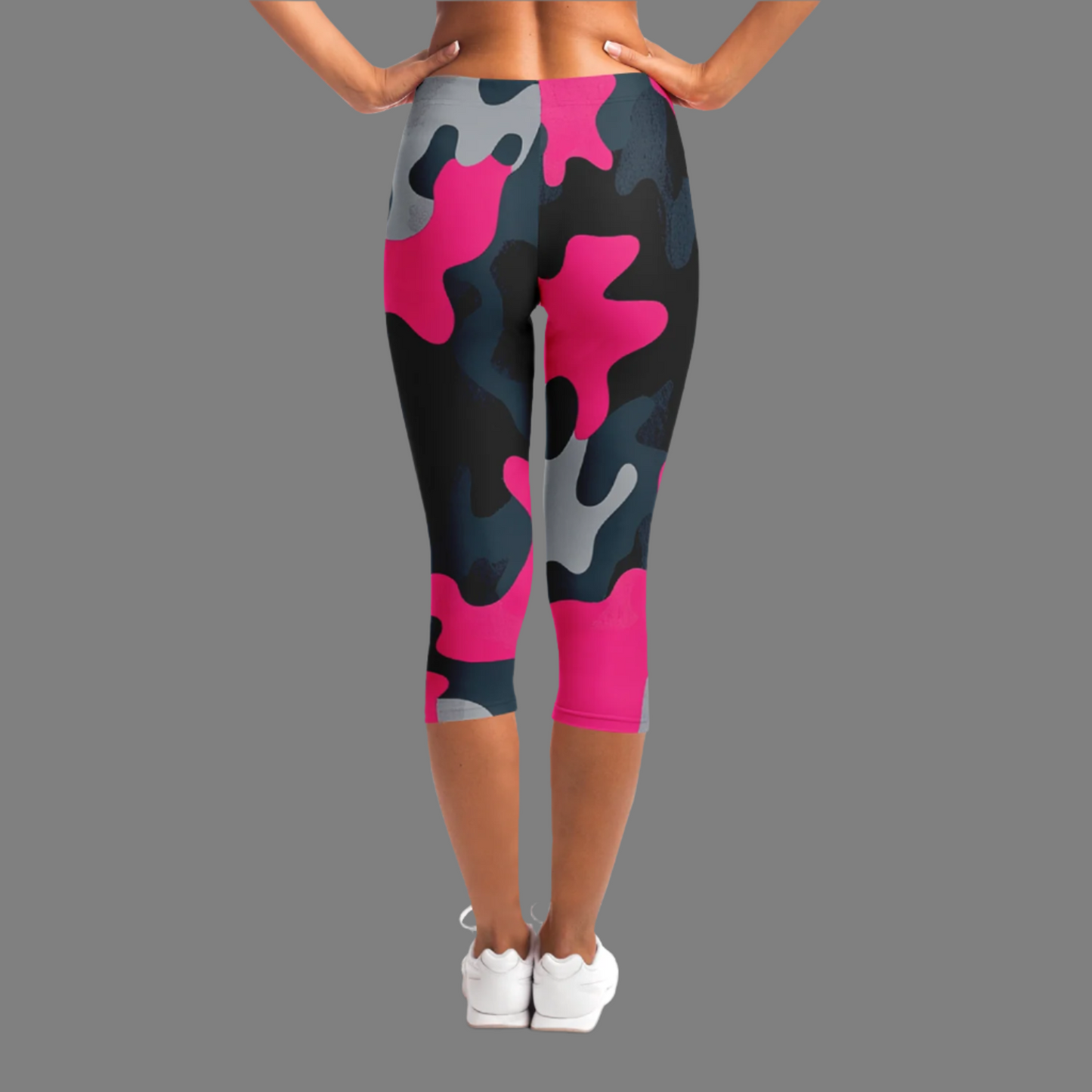 "Camuflaje Rosa" - Lady Capri Leggings