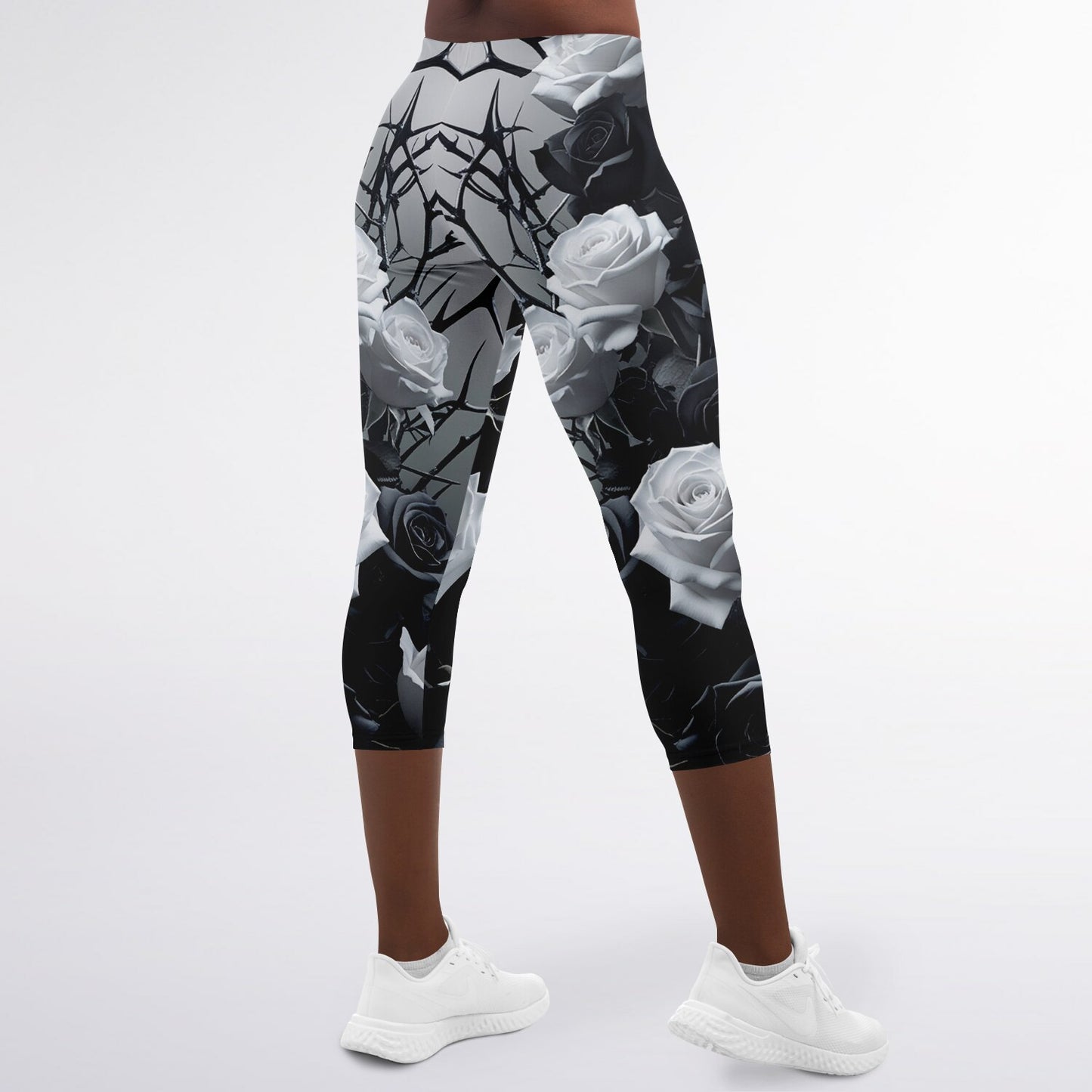 "Rosas y Espinas" - Lady Capri Leggings