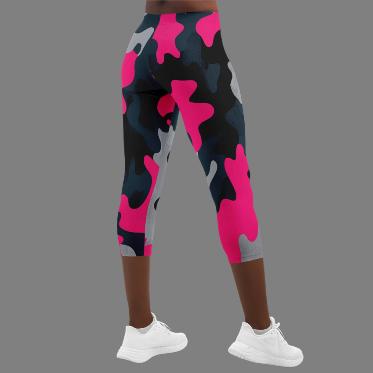 "Camuflaje Rosa" - Lady Capri Leggings
