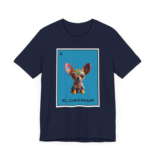 This El Chihuahua Tee celebrates Mexican culture and pride with a touch of humor. Perfect for someone who loves Mexican culture and wants to showcase their pride.