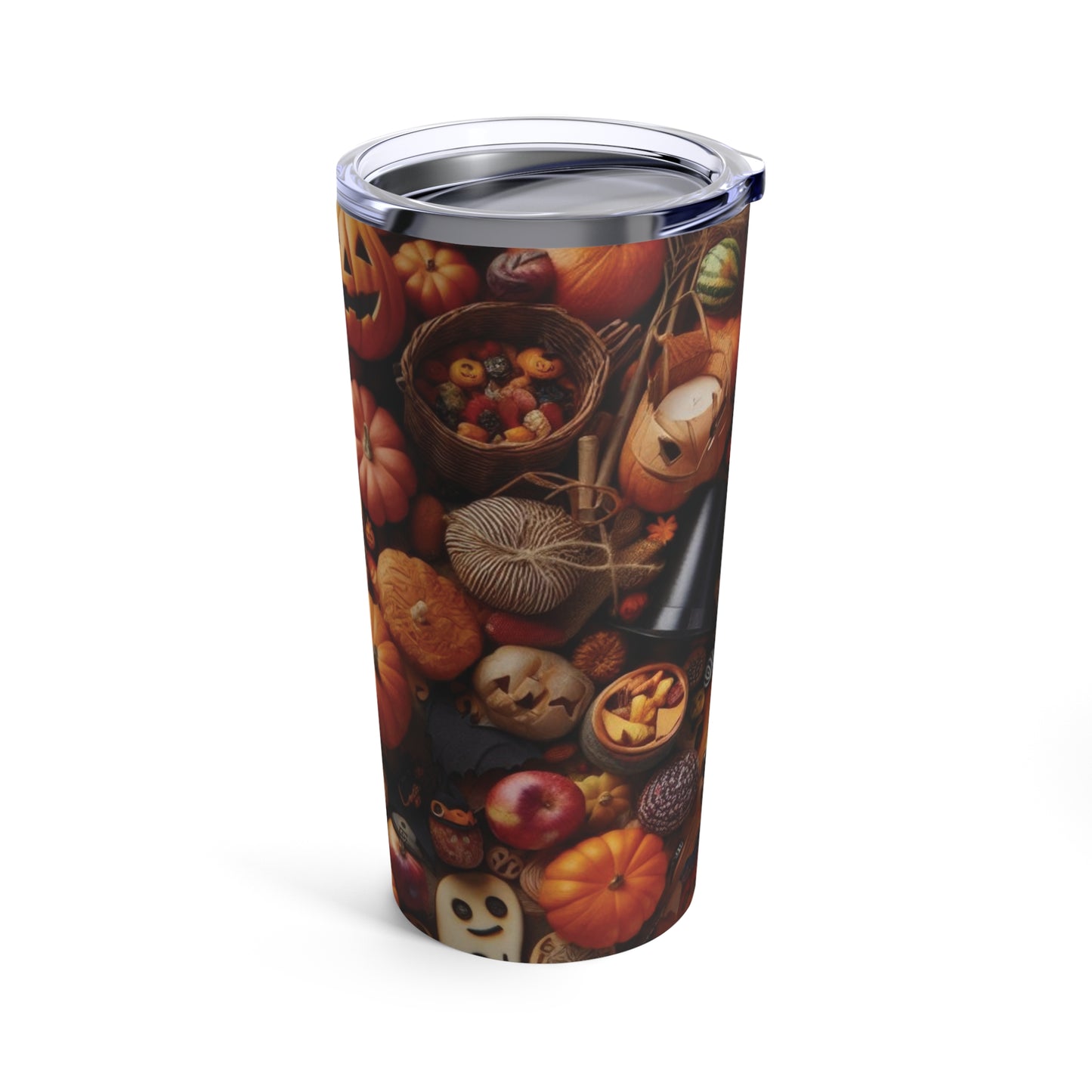 Stay cozy and festive with this Fall and Halloween Season 20 Oz Tumbler. Perfect for enjoying hot cocoa on chilly autumn nights or iced drinks on warm fall days. Ideal for anyone looking to add a touch of seasonal spirit to their daily routine.