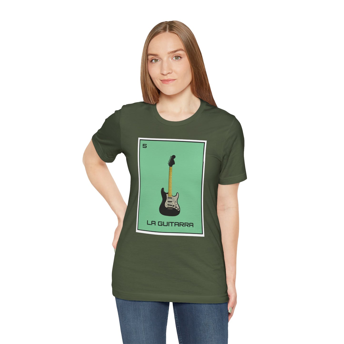 This La Guitarra Tshirt exudes a cool and relaxed vibe, perfect for music lovers. Ideal for music enthusiasts, guitar players, and those who love unique graphic tees. Perfect for celebrating music festivals, concerts, birthdays, and casual outings.