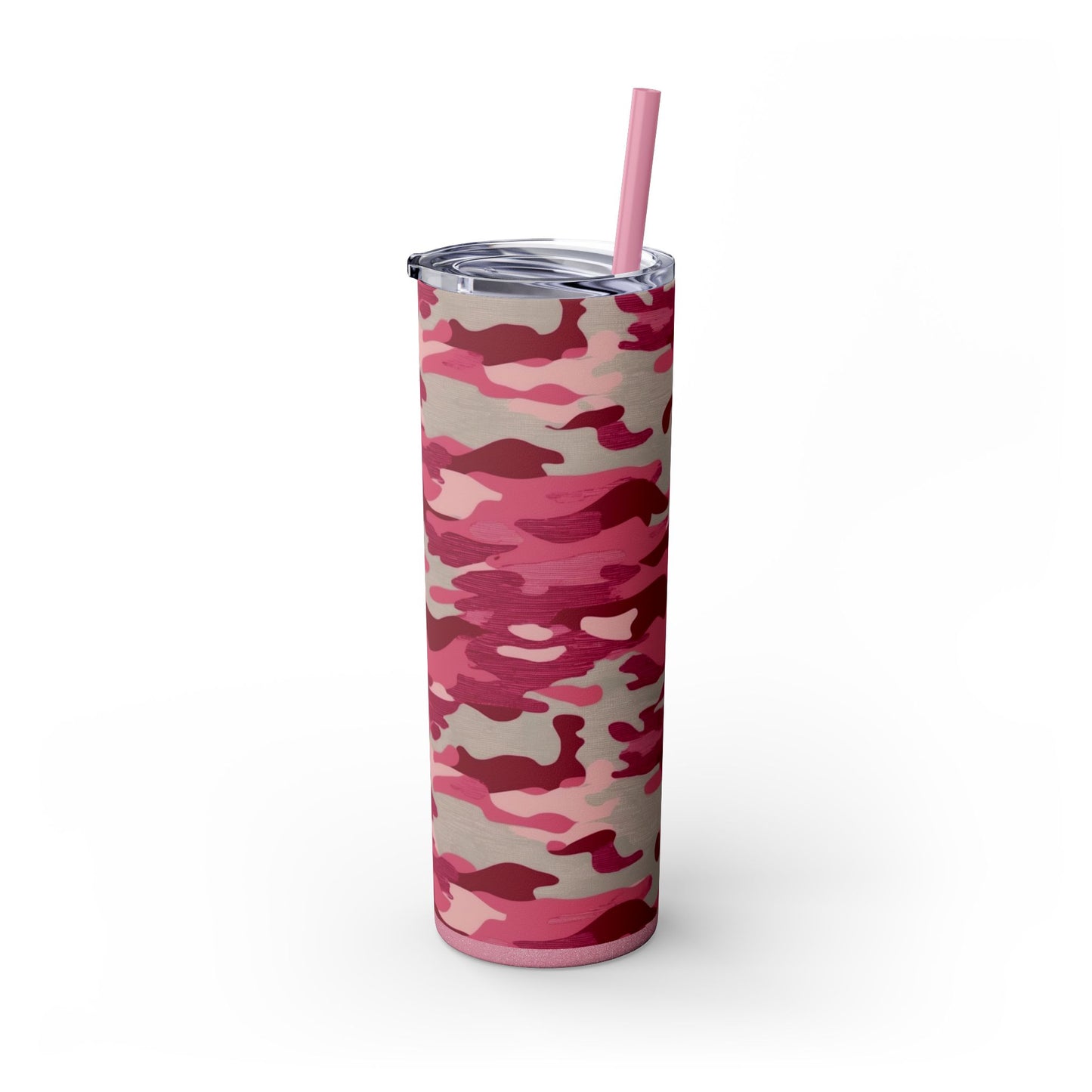 Stay hydrated in style with this Pink Camo Skinny Tumbler. The vibrant colors and unique design add a touch of fun to your daily routine. Perfect for those who love trendy accessories and want to stand out in a crowd.