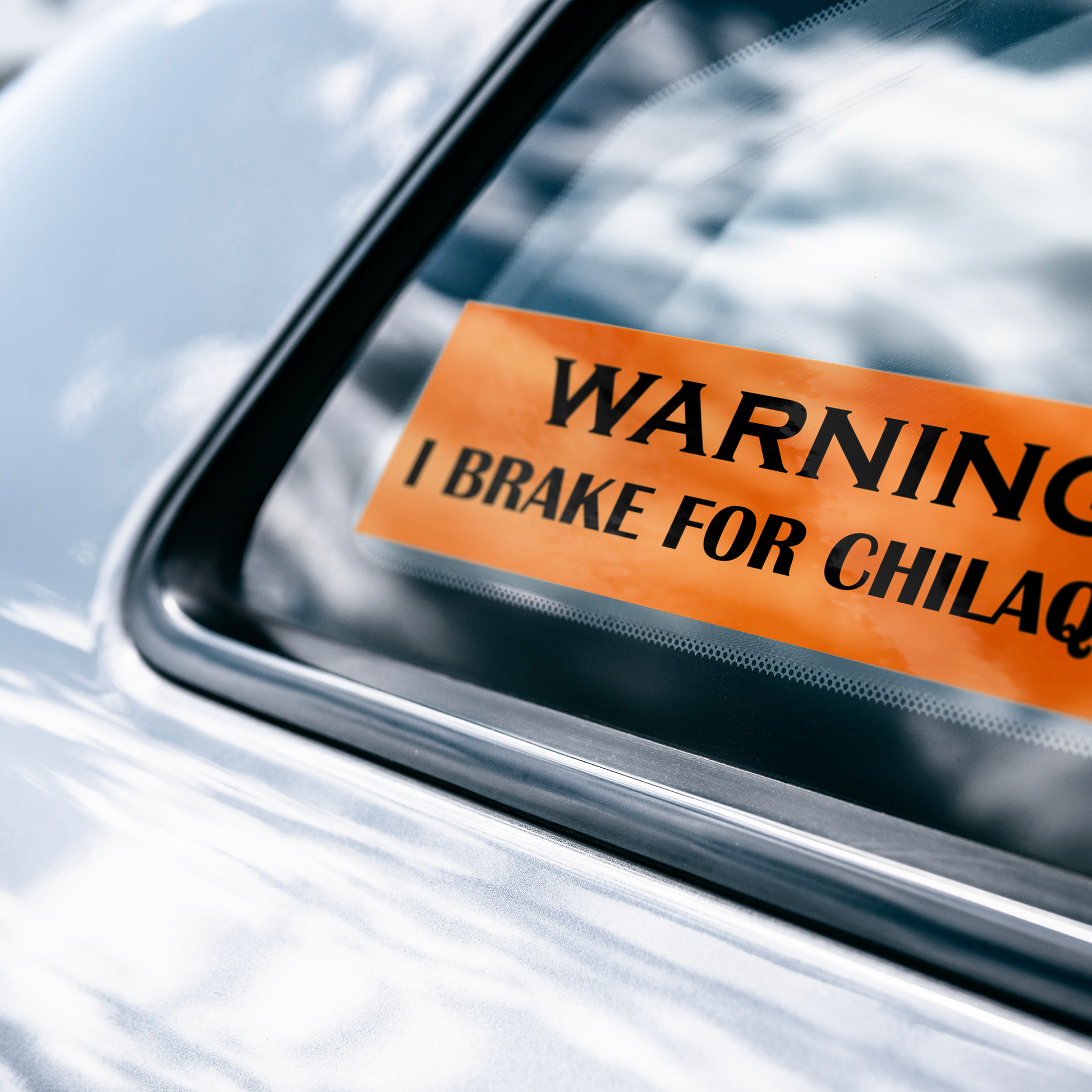 I_BRAKE_FOR_CHILAQUILES_-_Vinyl_bumper_WhiteBumperSticker-CarWindow_Mockup.png