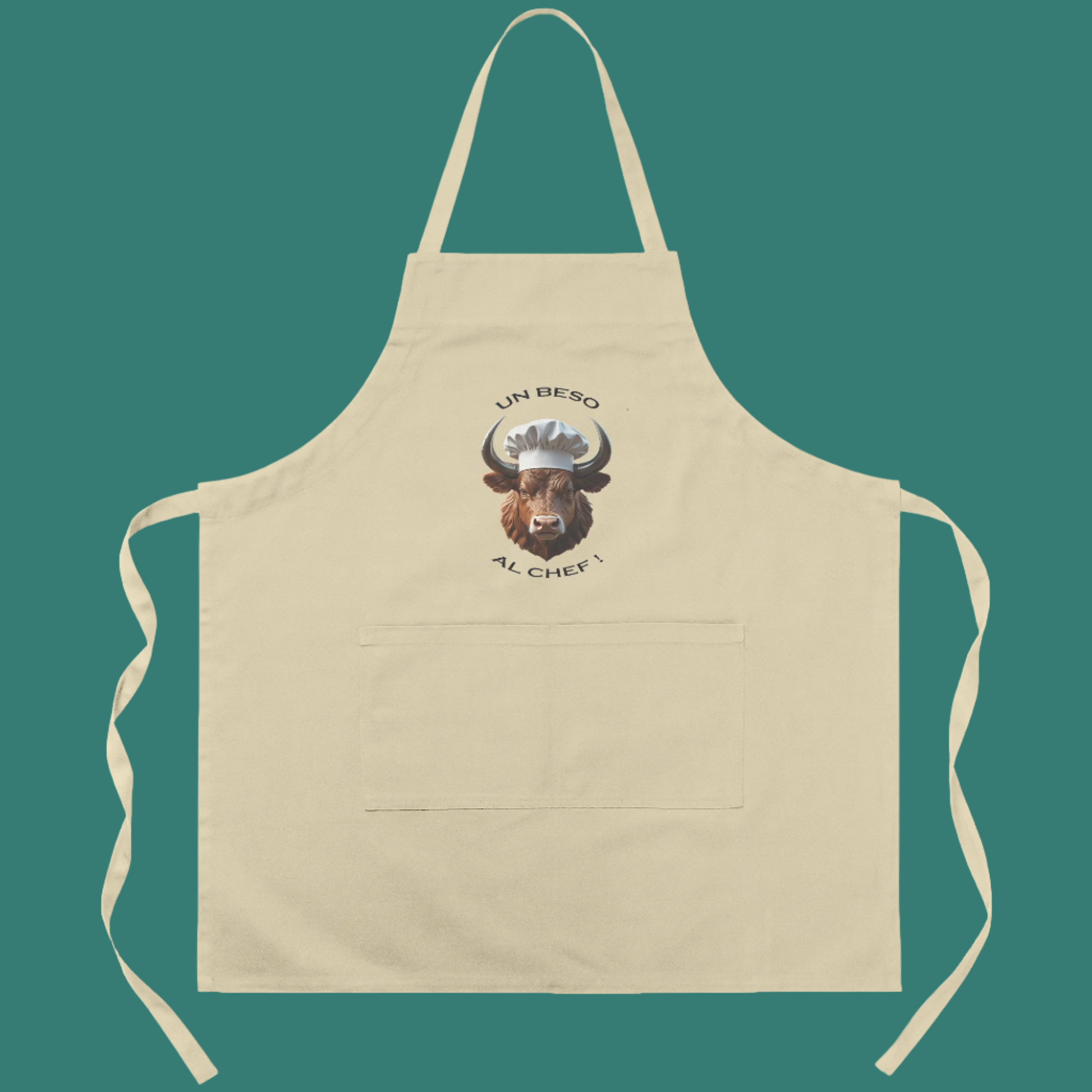 Un_Beso_Al_Chef_-_Custom_cotton_apron_Khaki_Transparent_Mockup.png
